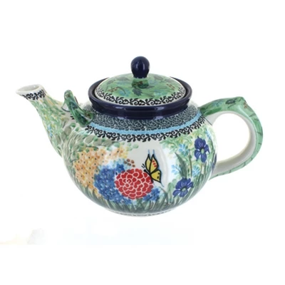 Blue Rose Polish Pottery 444 Ceramika Artystyczna Large Teapot 17 Blue Rose Polish Pottery 444 Ceramika Artystyczna Large Teapot - Image 15