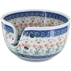 Blue Rose Polish Pottery G04 Ceramika Artystyczna Yarn Bowl -Blue Rose Pottery Store GUEST 5d7248ee 3ea7 4acb 86e7 eae2117b6843