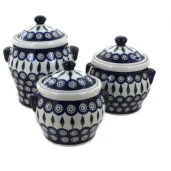 Blue Rose Polish Pottery 1300 Zaklady Canister Set 20 Blue Rose Polish Pottery 1300 Zaklady Canister Set -Blue Rose Pottery Store GUEST 5df348c5 f436 4d1e 90ce 5957a033e34c