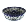 Blue Rose Polish Pottery A55 Ceramika Artystyczna Ring Cake Pan