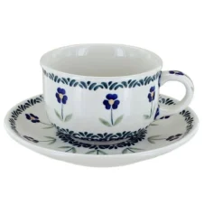 Blue Rose Polish Pottery F079 Manufaktura Cup & Saucer -Blue Rose Pottery Store GUEST 5eb93172 4ed4 4952 9b3d b1b15321397f