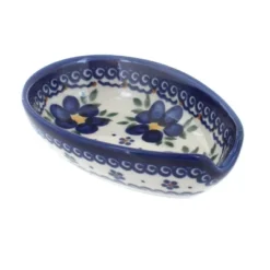 Blue Rose Polish Pottery 89 Vena Small Spoon Rest -Blue Rose Pottery Store GUEST 5ee77fa8 92c0 4c8b 9847 a631eaea1674