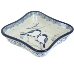 Blue Rose Polish Pottery 630 Ceramika Artystyczna Small Square Dish -Blue Rose Pottery Store GUEST 5f6b4d91 cbf0 435d b185 7e150f31ca02