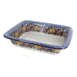 Blue Rose Polish Pottery 855 Ceramika Artystyczna Medium Rectangular Baker -Blue Rose Pottery Store GUEST 60fd15eb ce92 4b8d 9795 de032507774d