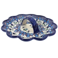 Blue Rose Polish Pottery 131 Vena Egg Plate 13 Blue Rose Polish Pottery 131 Vena Egg Plate -Blue Rose Pottery Store GUEST 617e218c 22d3 4bf1 a839 5f21e0dcfa5a