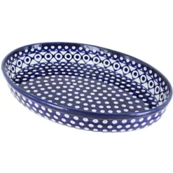 Blue Rose Polish Pottery 351 Zaklady Large Oval Baker -Blue Rose Pottery Store GUEST 61df2b92 3150 406c 9af4 cea7f931b5ca