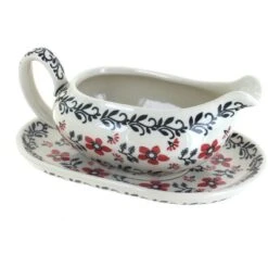 Blue Rose Polish Pottery S119 Manufaktura Gravy Boat & Plate 31 Blue Rose Polish Pottery S119 Manufaktura Gravy Boat & Plate -Blue Rose Pottery Store GUEST 61ec0316 f408 47a5 b7f7 74a4fddf8690