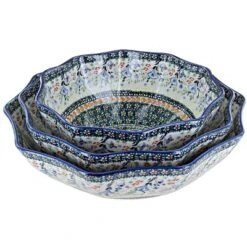 Blue Rose Polish Pottery M1000 Manufaktura Serving Bowl Set 11 Blue Rose Polish Pottery M1000 Manufaktura Serving Bowl Set -Blue Rose Pottery Store GUEST 62d78c87 47b8 4d19 8199 21383b364c3a