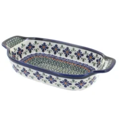 Blue Rose Polish Pottery 1281 Zaklady Rectangular Serving Dish -Blue Rose Pottery Store GUEST 63018eb8 d617 4428 aa64 b80a40778c60