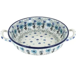 Blue Rose Polish Pottery C40 Ceramika Artystyczna Mini Casserole Dish With Handles -Blue Rose Pottery Store GUEST 64400c81 790c 46c9 8130 37ddbb195667