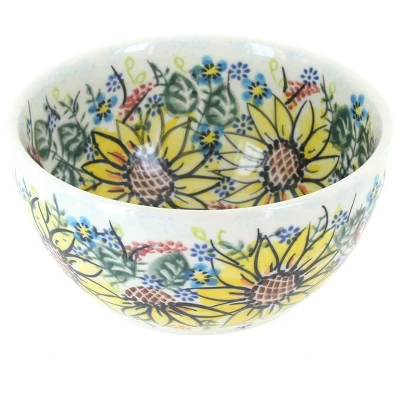 Blue Rose Polish Pottery 71 Vena Dessert Bowl 19 Blue Rose Polish Pottery 71 Vena Dessert Bowl - Image 17
