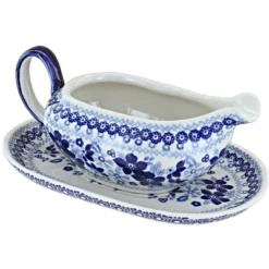 Blue Rose Polish Pottery S119 Manufaktura Gravy Boat & Plate 35 Blue Rose Polish Pottery S119 Manufaktura Gravy Boat & Plate -Blue Rose Pottery Store GUEST 646a973e d62c 4edd 9eda 4aa72187447e