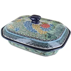 Blue Rose Polish Pottery 665 Ceramika Artystyczna Large Covered Baking Dish 31 Blue Rose Polish Pottery 665 Ceramika Artystyczna Large Covered Baking Dish -Blue Rose Pottery Store GUEST 646cdc79 0361 4368 9e76 78890eef12a2