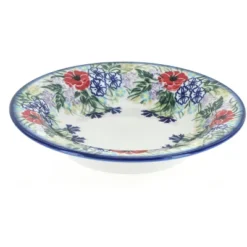 Blue Rose Polish Pottery 5F WR Unikat Soup Plate With Rim -Blue Rose Pottery Store GUEST 65e7dae3 28dd 4269 98f9 ab1bd327728d