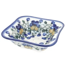 Blue Rose Polish Pottery 12G WR Unikat Square Bowl -Blue Rose Pottery Store GUEST 65fc5252 f5fd 4d7e 88dc c17de076c07c