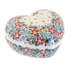 Blue Rose Polish Pottery 124 Vena Large Heart Box -Blue Rose Pottery Store GUEST 66c1fec2 981e 4e7e bf71 d8c110f57142