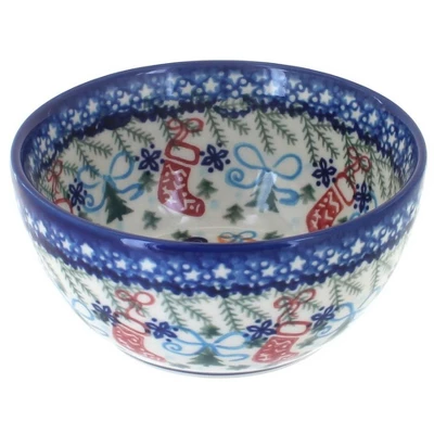 Blue Rose Polish Pottery 71 Vena Dessert Bowl 9 Blue Rose Polish Pottery 71 Vena Dessert Bowl - Image 7