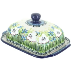 Blue Rose Polish Pottery 295 Ceramika Artystyczna Butter Dish -Blue Rose Pottery Store GUEST 68e237bb 18ed 437d 8308 81800c9fd64b
