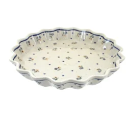 Blue Rose Polish Pottery 1331 Zaklady Scallop Quiche Dish -Blue Rose Pottery Store GUEST 6af4c1b1 3c2e 4989 a945 ba4cef70d604