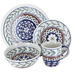 Blue Rose Polish Pottery Zaklady Dinnerware (16 PC) -Blue Rose Pottery Store GUEST 6b69c468 95b4 4b74 a04b ad6f1bbeb49c 1