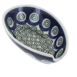 Blue Rose Polish Pottery 381 Ceramika Artystyczna Small Spoon Rest -Blue Rose Pottery Store GUEST 6b89a762 9a50 4030 91af 1a52ceb7674f