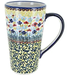 Blue Rose Polish Pottery K083 Manufaktura Large Coffee Mug -Blue Rose Pottery Store GUEST 6bfb148c 6918 4703 b15d 09bf33a8b5a6