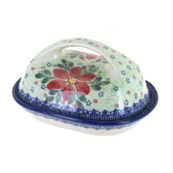 Blue Rose Polish Pottery 331 Vena Butter Dish -Blue Rose Pottery Store GUEST 6e5efc43 7446 408a a928 8bf9f7a77f28