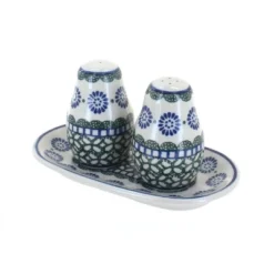 Blue Rose Polish Pottery 131 Ceramika Artystyczna Salt & Pepper Shakers With Tray 11 Blue Rose Polish Pottery 131 Ceramika Artystyczna Salt & Pepper Shakers With Tray -Blue Rose Pottery Store GUEST 6e6685ab 4c50 4d5c 9665 74d20d1256f0