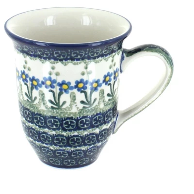 Blue Rose Polish Pottery 826 Ceramika Artystyczna Large Coffee Mug 8 Blue Rose Polish Pottery 826 Ceramika Artystyczna Large Coffee Mug - Image 6