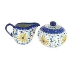 Blue Rose Polish Pottery 9B-16B WR Unikat Cream & Sugar Set -Blue Rose Pottery Store GUEST 6ef5386c 13e3 433c bf41 86b5840ddc44