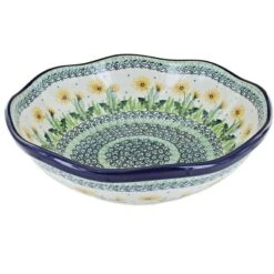 Blue Rose Polish Pottery 273 Ceramika Artystyczna Large Scallop Bowl -Blue Rose Pottery Store GUEST 6f327ca5 a874 4b79 904e f6ef1cd6b37a