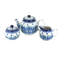 Blue Rose Polish Pottery 5960 Zaklady 3 PC Tea Set -Blue Rose Pottery Store GUEST 6f976d0e e4dd 43ae 9499 a7f0ce2fd0e4