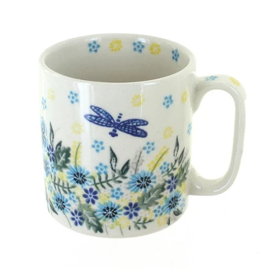 Blue Rose Polish Pottery Vena Mug 4 Blue Rose Polish Pottery Vena Mug - Image 2