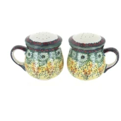 Blue Rose Polish Pottery S138 Manufaktura Salt & Pepper Shakers With Handles -Blue Rose Pottery Store GUEST 6ff48ad3 d3dd 4a3e a8b7 656a77f14705