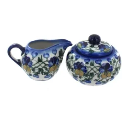 Blue Rose Polish Pottery 9B-16B WR Unikat Cream & Sugar Set -Blue Rose Pottery Store GUEST 7040afba ab22 4dec 8335 f7e8bab1e872