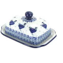 Blue Rose Polish Pottery 295 Ceramika Artystyczna Butter Dish -Blue Rose Pottery Store GUEST 70fe8990 a043 4587 9520 168088a51224
