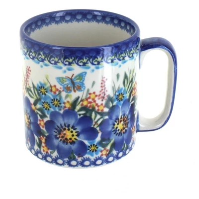 Blue Rose Polish Pottery Vena Mug 14 Blue Rose Polish Pottery Vena Mug - Image 12