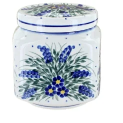 Blue Rose Polish Pottery 31B WR Unikat Medium Canister -Blue Rose Pottery Store GUEST 72767bb0 47f3 4116 a46f 357117f6789b