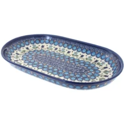 Blue Rose Polish Pottery 117 Vena Medium Dish 11 Blue Rose Polish Pottery 117 Vena Medium Dish -Blue Rose Pottery Store GUEST 72aa9c07 6606 430f 9eca 7d794e1abb83