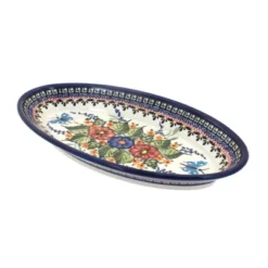 Blue Rose Polish Pottery 1103 Zaklady Small Oval Platter -Blue Rose Pottery Store GUEST 73c4e56b dfdf 4905 8b04 1864d1e3d1c2