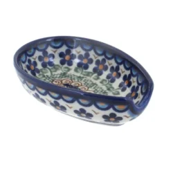 Blue Rose Polish Pottery 89 Vena Small Spoon Rest -Blue Rose Pottery Store GUEST 73f52214 830d 44c0 ad7b 55640d16e130