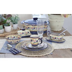 Blue Rose Polish Pottery K081 Manufaktura Mug Set