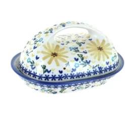 Blue Rose Polish Pottery 15A WR Unikat Butter Dish -Blue Rose Pottery Store GUEST 74a8cb0a 2c9d 4f84 a90f 209f8e189f17