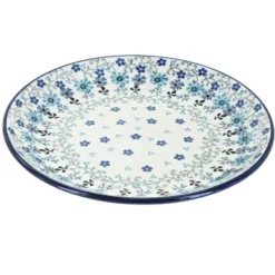 Blue Rose Polish Pottery Ceramika Artystyczna Dessert Plate -Blue Rose Pottery Store GUEST 763d679b 16f1 4b56 bfd9 55c3b1b10c4a