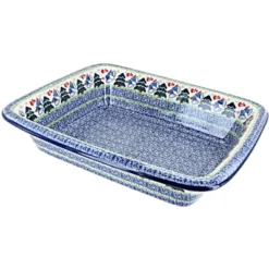 Blue Rose Polish Pottery 855 Ceramika Artystyczna Medium Rectangular Baker -Blue Rose Pottery Store GUEST 76c92360 a33b 409b 9233 e30874537b1d