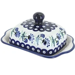 Blue Rose Polish Pottery 858 Zaklady Square Butter Dish 22 Blue Rose Polish Pottery 858 Zaklady Square Butter Dish -Blue Rose Pottery Store GUEST 776f72fc 62e3 40b8 a042 493c111e6cc4