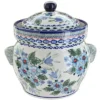 Blue Rose Polish Pottery 1126 Zaklady Canister