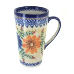 Blue Rose Polish Pottery 468 Vena Large Coffee Mug -Blue Rose Pottery Store GUEST 78637b58 f092 4d5b 8d23 6a2f8b93f1d8