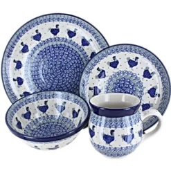 Blue Rose Polish Pottery Ceramika Artystyczna Dinnerware (16 PC) -Blue Rose Pottery Store GUEST 79e79d8c 6225 40cc 8be9 3d6a65093dcd