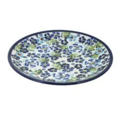 Blue Rose Polish Pottery Zaklady Dessert Plate